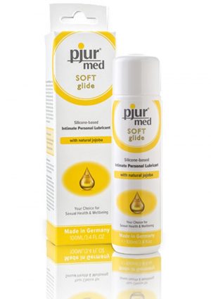 Pjur Soft Glide Silicone Intimate Personal Lubricant With Natural Jojoba 3.4 Ounce/100ml