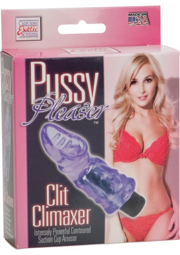 PUSSY PLEASER CLIT CLIMAXER EITH REMOVABLE BULLET PURPLE