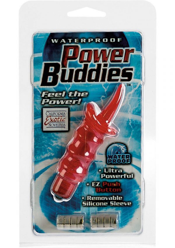 Waterproof Power Buddies With Silicone Sleeve Red Toungue