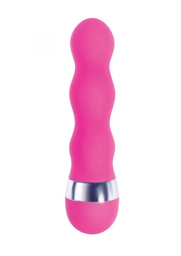 Pinkies Curvy Silicone Mini Vibe Waterproof Pink 4 Inch