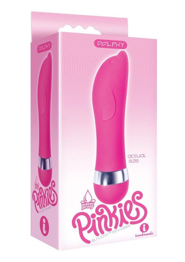 Pinkies Dolphy Silicone Mini Vibe Waterproof Pink 4.5 Inch