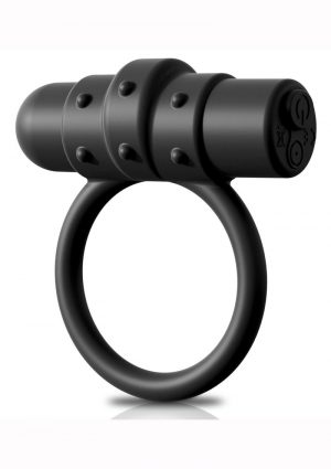 Sir Richards Control Vibe Cock Ring Silicone Rechargeable Waterproof Black