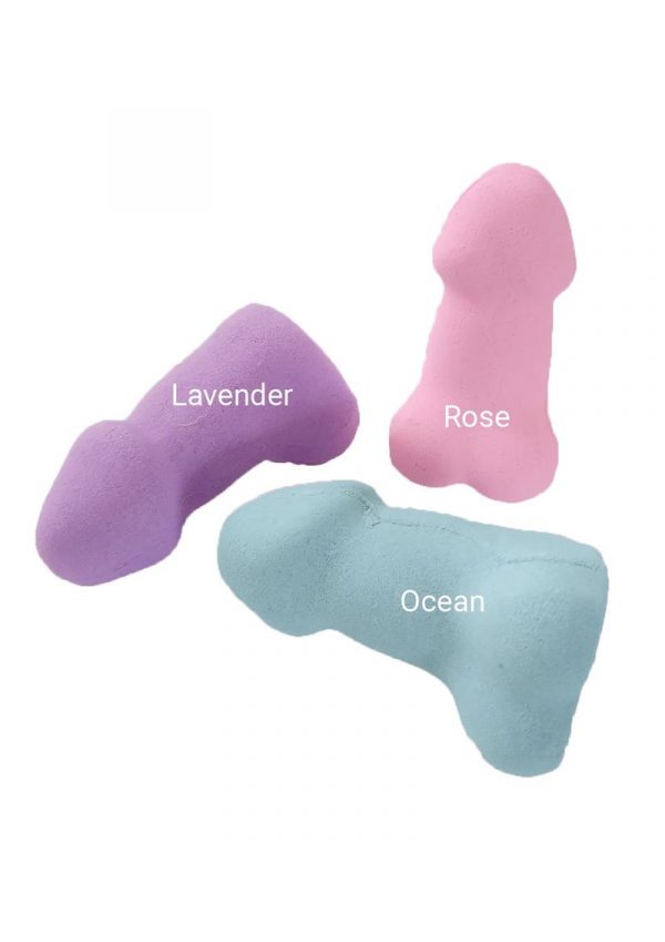 Pecker Bath Bomb Scented Erotic Bath Bomb Set of 3 Assorted Colors 4 Ounce Each