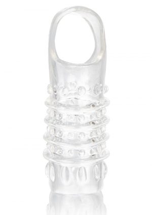 Stimulation Enhancer Textured Penis Sleeve Clear 4.25 Inch