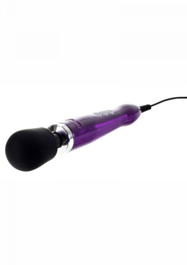 DOXY Die Cast Plug-In Vibrating Wand Body Massager Metal Purple