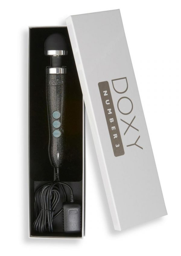 Doxy Number 3 Disco Black Multi Speed Massager Vibrating  Black