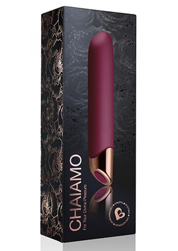 Chaiamo Burgundy Vibrator Waterproof Multi Function