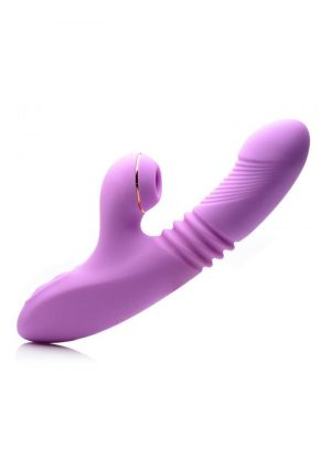 Inmi Shegasm Pro-Thrust Suction Rabbit USB Rechargeable Purple 9 Inch