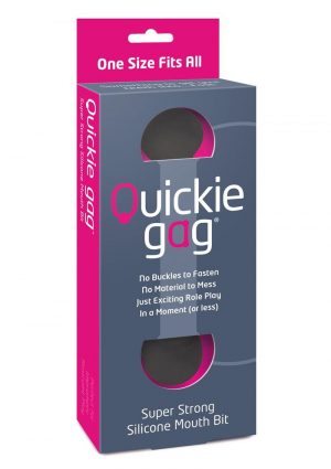 Quickie Gag Silicone Mouth Bit Black