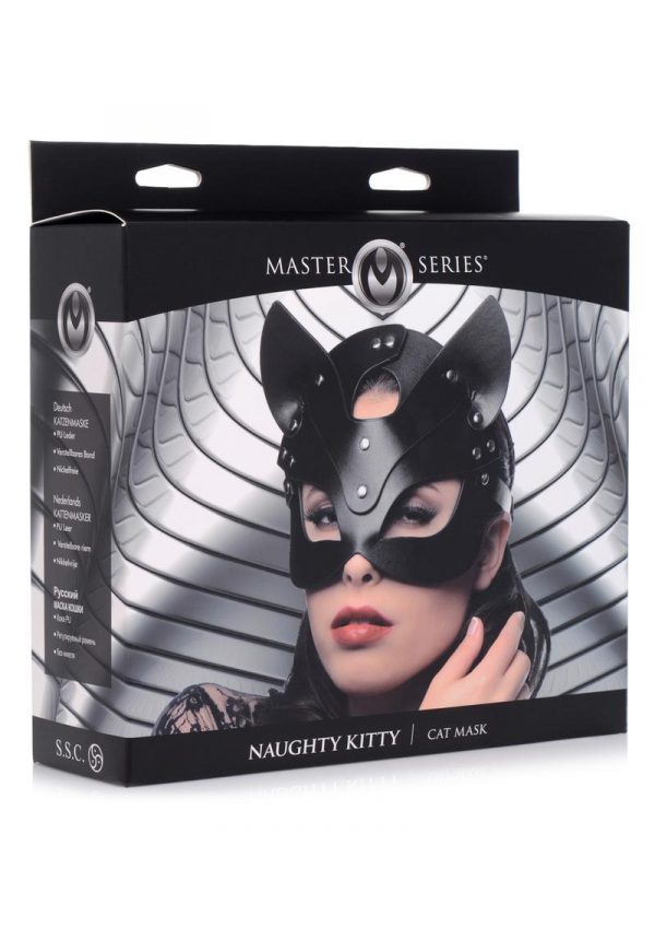 Master Series Naughty Kitty Cat Mask Bondage Nickle Free