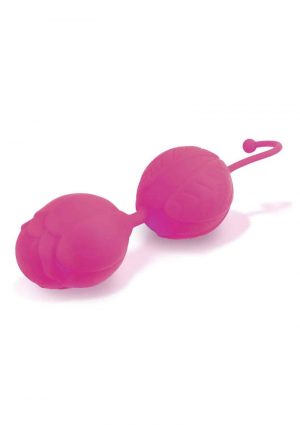 S-Kegels Silicone Textured Kegel Trainers With Internal Balls Pink