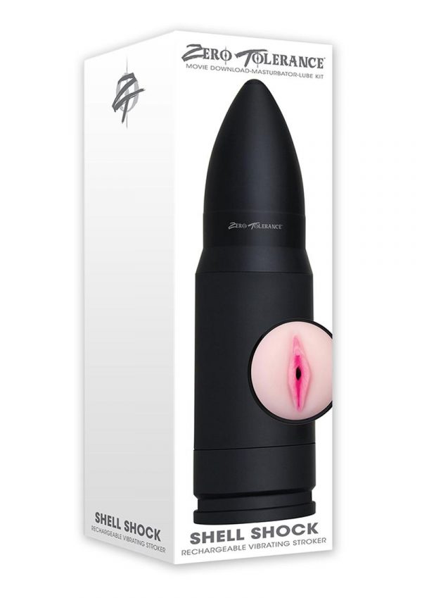 Zero Tolerance Shell Shock USB Rechargeable Vibrating Pussy Stroker Waterproof 10.1 Inches