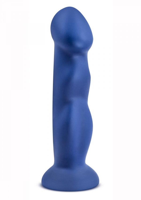 Avant D12 Suko Non Vibrating Dildo Silicone Suction Cup Base Harness Compatible Waterproof Blue