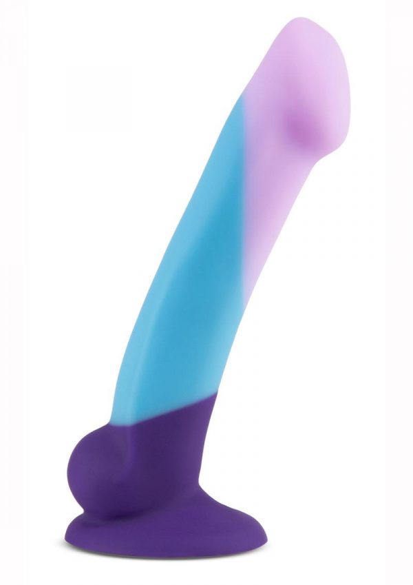 Avant D16 Purple Haze Platinum Cured Silicone Dildo Multi-Color 6.5 Inches