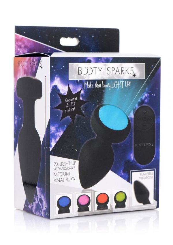 Booty Sparks Silicone Vibe Led Plug Md