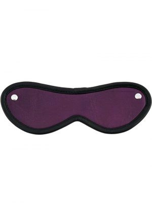 Rouge Leather Blindfold Eye Mask - Purple