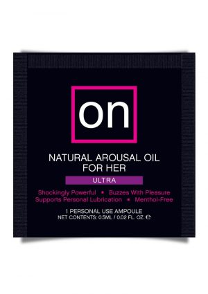 On For Her Arousal Ultra Oil Single Use Ampoule