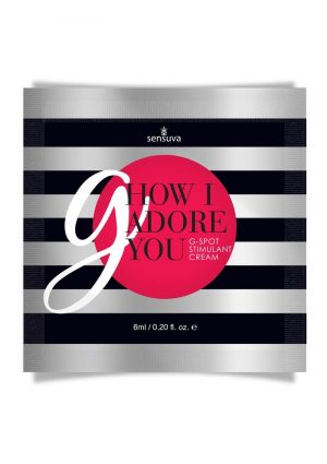 How I Adore You G-Spot Enhancement Cream Single Use Pillow Packet 6ml