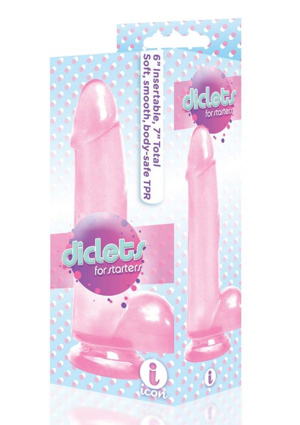 The 9`s - Diclets Jelly Dildo 7in - Pink