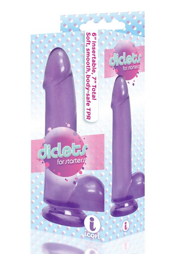 The 9`s - Diclets Jelly Dildo 7in - Purple