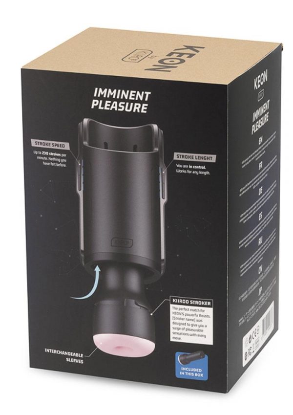 Kiiroo Keon Combo Set Rechargeable Interactive Masturbator With Stroker - Black