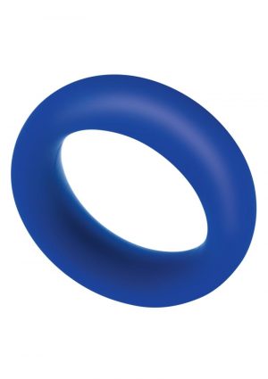 Zolo Extra Thick Silicone Cock Ring - Navy