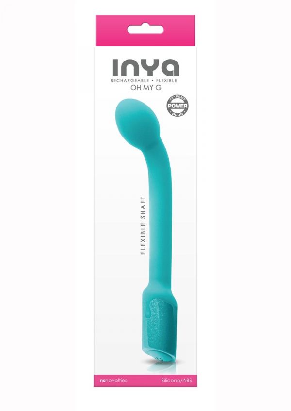 Inya Oh My G Silicone Rechargeable Wand - Teal