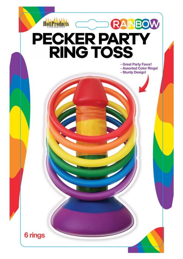 Rainbow Pecker Party Ring Toss