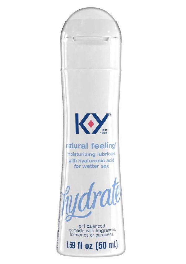 KY Hydrate Natural Feeling Moisturizing Lubricant With Hyaluronic Acid 1.69oz