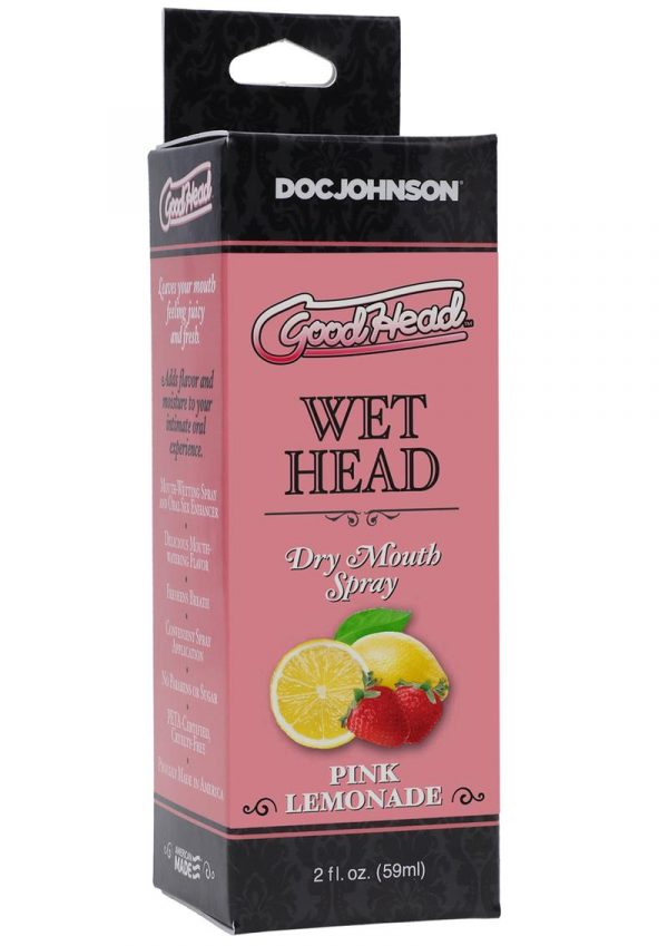 GoodHead Wet Head Dry Mouth Spray Pink Lemonade 2oz