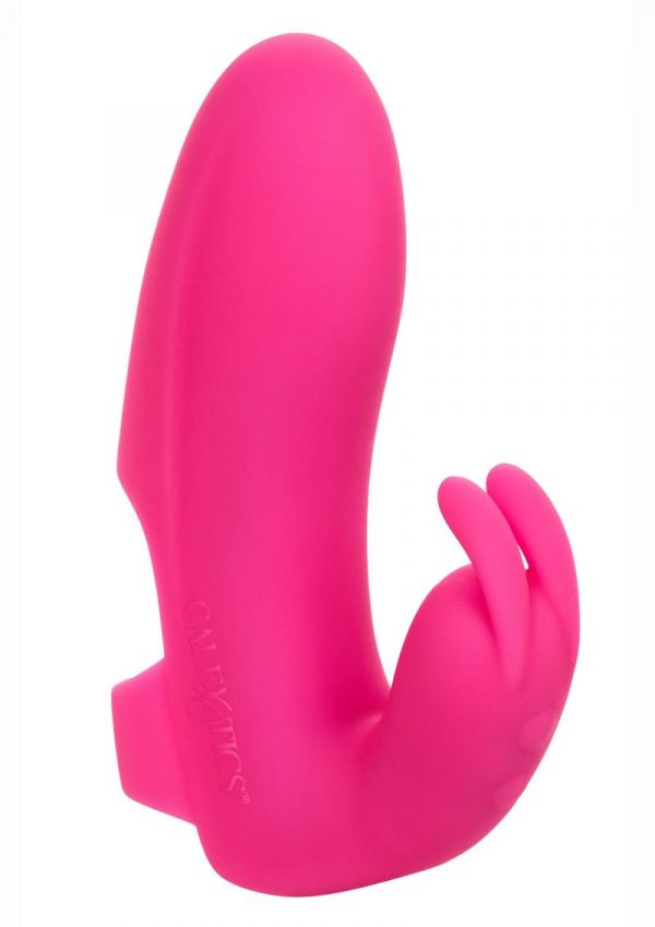 Mini Marvels Marvelous Pleasure Silicone Rechargeable Finger Massager - Pink