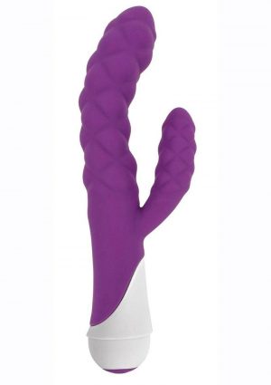 Gossip Ellen 20x Silicone Rabbit Vibrator - Purple