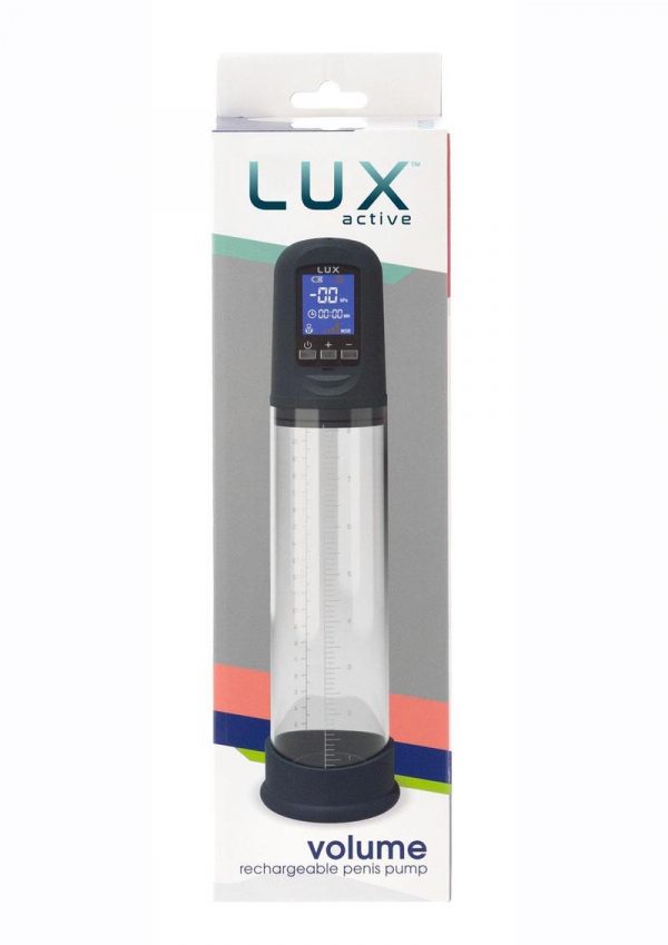 Lux Active Volume LCD Rechargeable Auto Penis Pump - Navy