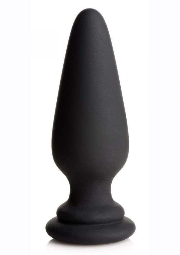 Tailz Snap-On Silicone Anal Plug - Large - Black/Pink