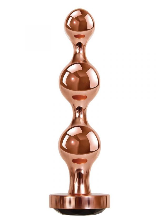 Gender X Gold Digger Anal Plug - Large - Rose Gold/Black