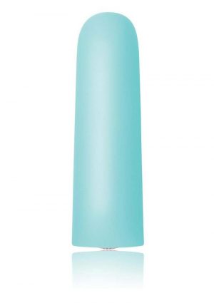 Exciter Mini Vibe Rechargeable Silicone Vibrator - Aqua