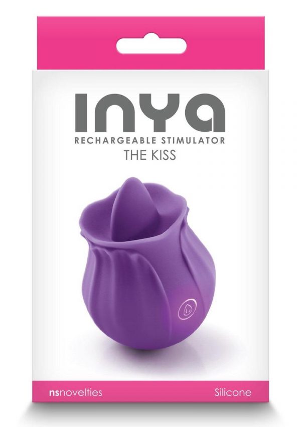 Inya The Kiss Rechargeable Silicone Clitoral Stimulator - Purple