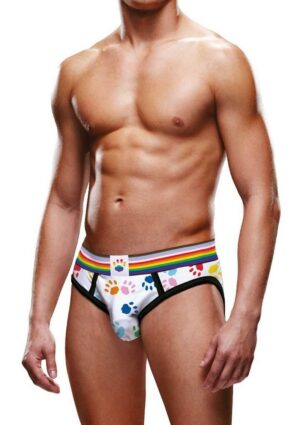 Prowler Pride Paw Brief - XLarge - Rainbow