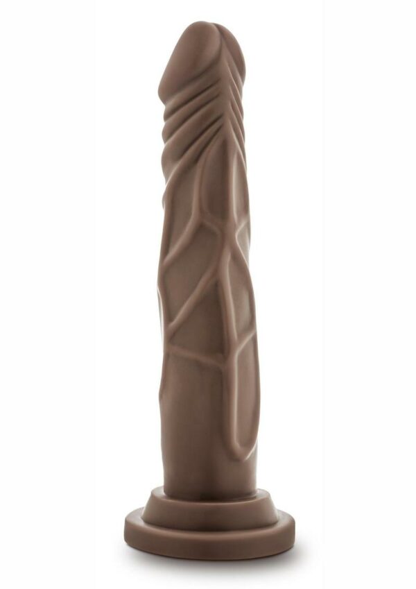 Dr. Skin Dr. Carter Silicone Dildo with Suction Cup 7.5in - Chocolate