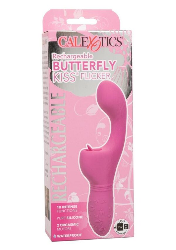 Rechargeable Butterfly Kiss Silicone Flicker - Pink