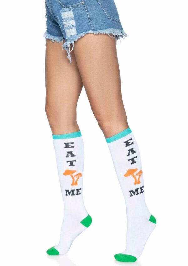 Leg Avenue Eat Me Knee Highs - O/S - Multicolor