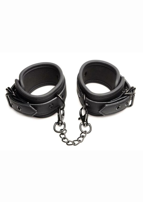 Master Series Kinky Comfort Wrist andamp; Ankle Cuff Set - Leather