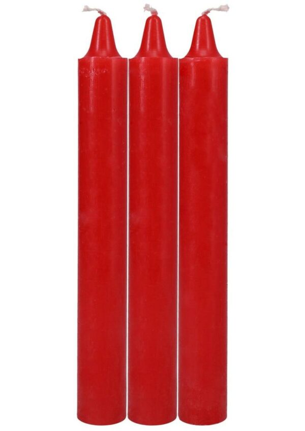 Doc Johnson Japanese Drip Candles - 3 Pack - Red