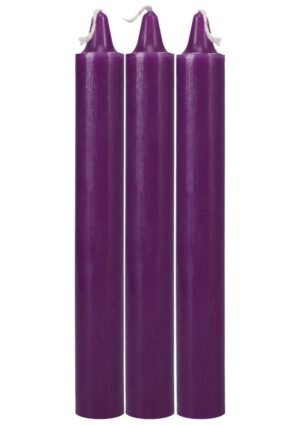 Doc Johnson Japanese Drip Candles - 3 Pack - Purple