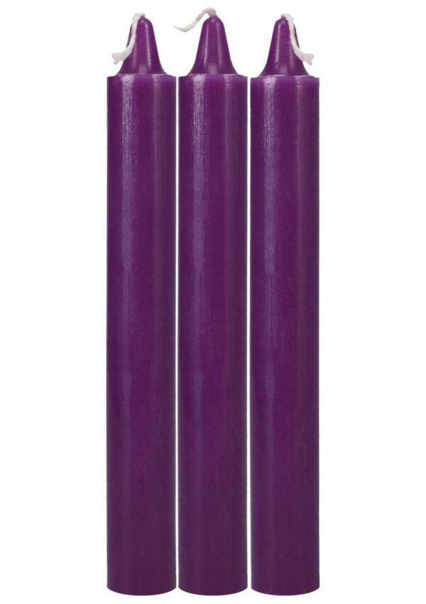 Doc Johnson Japanese Drip Candles - 3 Pack - Purple