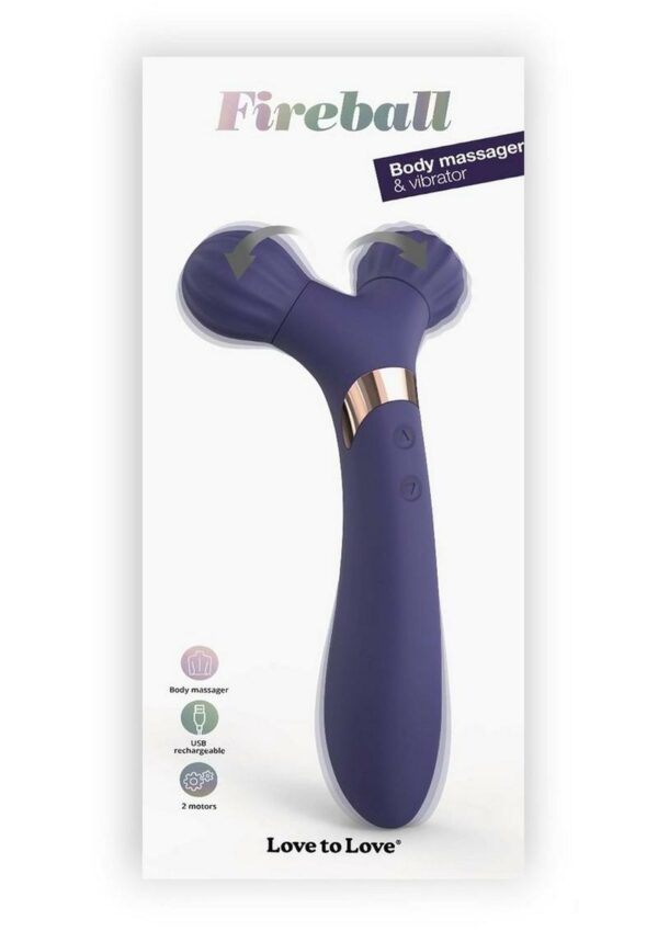 Fireball Rechargeable Silicone Vibrator - Midnight Indigo