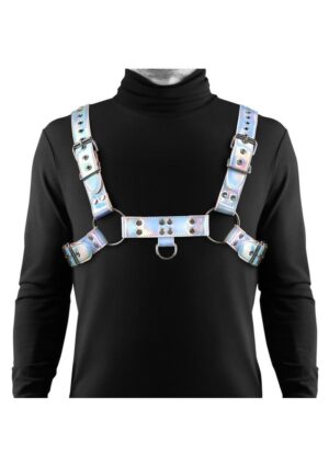 Cosmo Harness Dare Chest Harness - Small/Medium - Rainbow