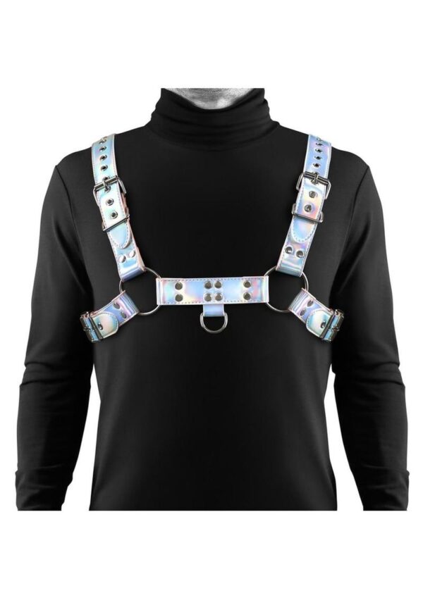 Cosmo Harness Dare Chest Harness - Small/Medium - Rainbow