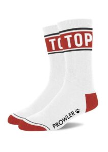 Prowler Top Socks - White/Red