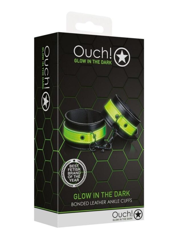 Ouch Ankle Cuffs Glow in the Dark - Green